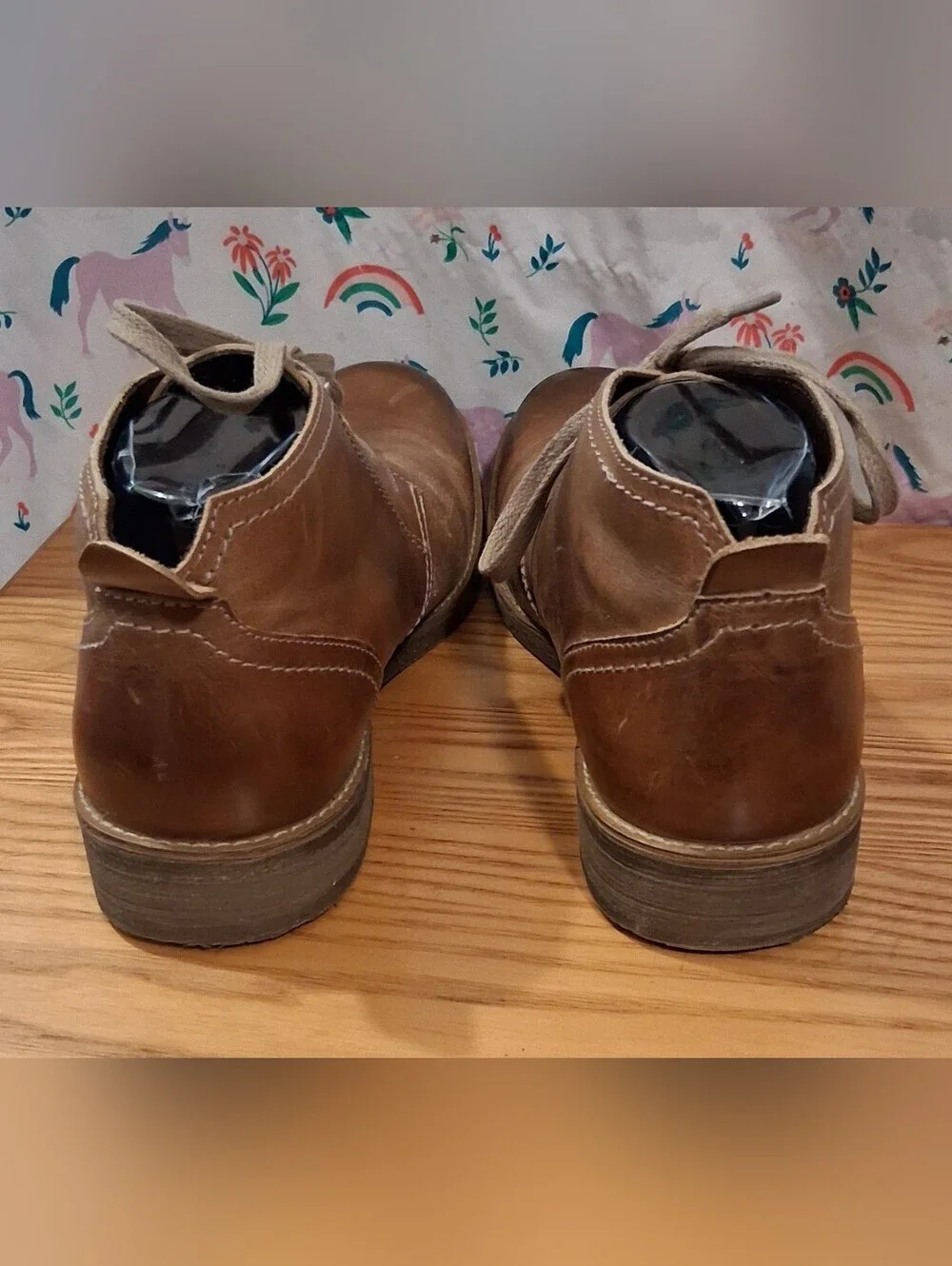 EUC Bed Stu Draco Tan Distressed Business Casual Everyday Chukka Boot Shoe SZ 9